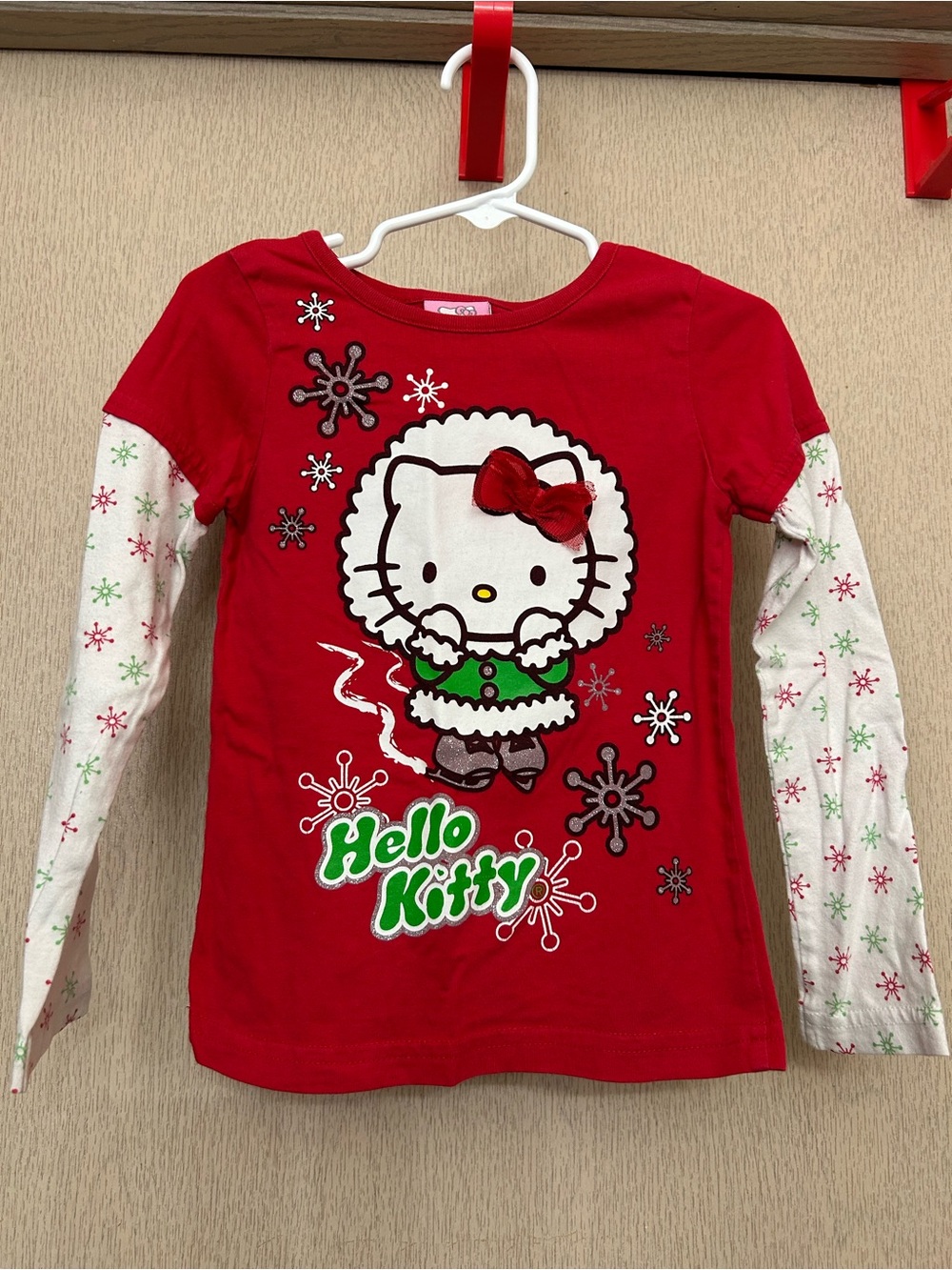 Hello Kitty - Y2K Ice Skating Winter Long Sleeved Shirt - Size 5T